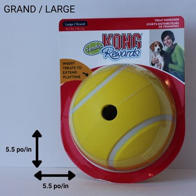 Pelota Kong Tennis Rewards, para perroTamaño Grande
