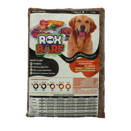 Alimento natural para perros ROXBARF 1kg