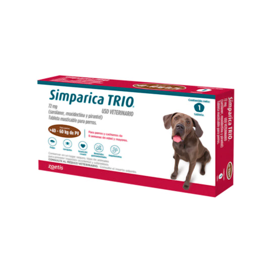 Antiparasitario para perros Simpárica Trío Brown